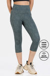 Zelocity Quick Dry 3/4Th Gym Leggings - Trekking Green — thumbnail 1